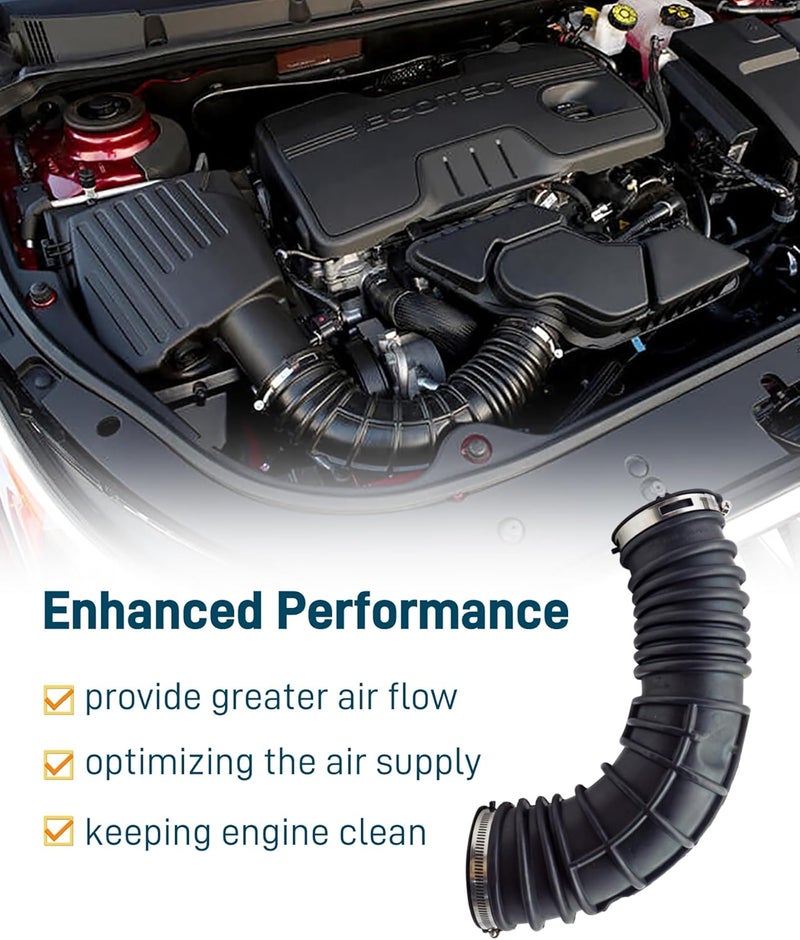 DYYYYD Air Intake Hose (Tube With Clamps) Fits for Buick LaCrosse/Regal 2009-2014/Chevy Malibu 2010-2014,Replacement Part # 22951182-1 Year Warranty - Image 5